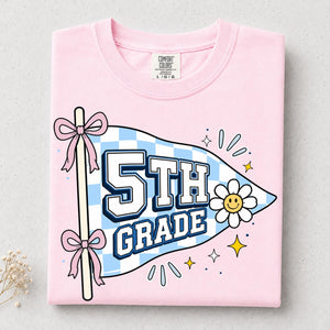 Grade Level Teacher Shirt, 1st 2nd 3rd 4th 5th Grade Pennant Tee, Back To School Shirt, Cute Elementary Teacher Gift
