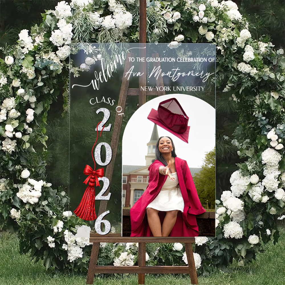 Congrats 2026 Acrylic Personalized Acrylic Welcome Sign