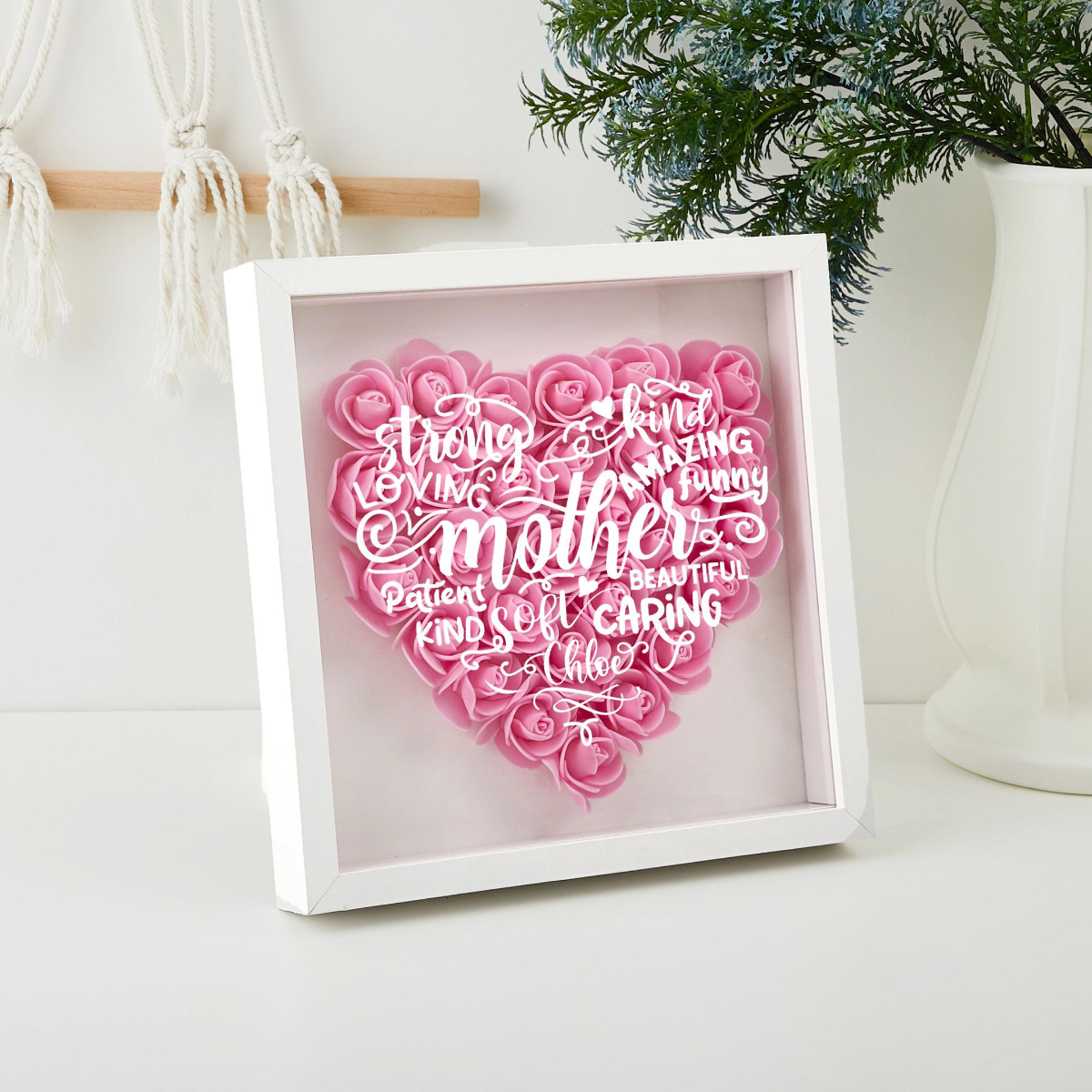 Mother Appreciation - Custom Flower Frame Box - Gift For Mom, Mother's Day Gift