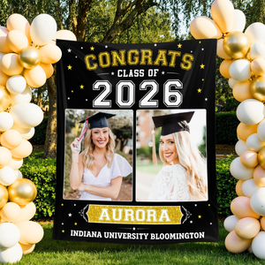 Class Of 2026 Style Personalized Graduation Backdrop