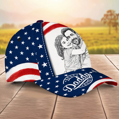 Best American Sketch Dad - Personalized Custom Classic Cap