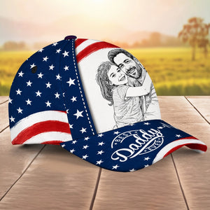 Best American Sketch Dad - Personalized Custom Classic Cap