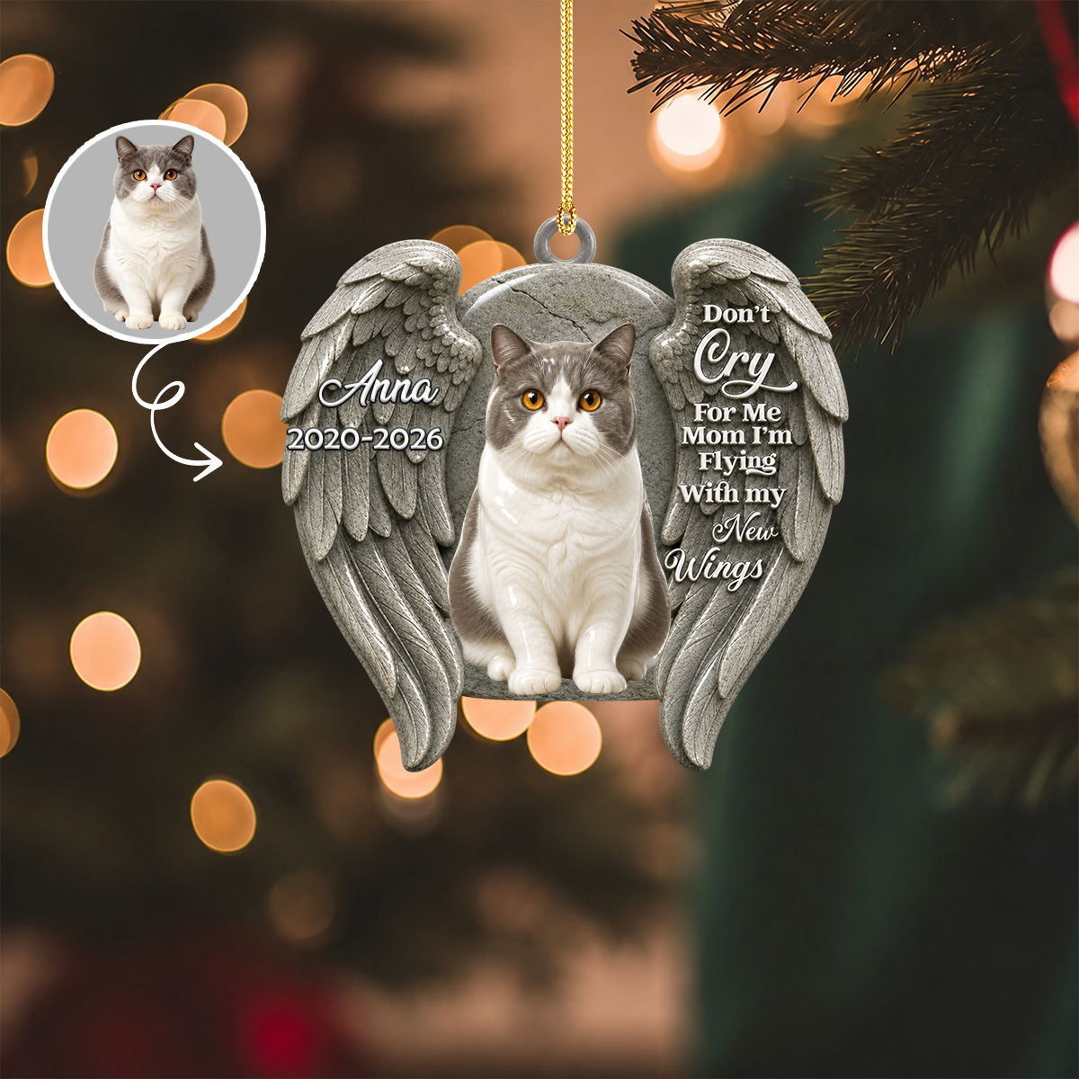 Do Not Cry For Me Christmas - Real 3D Raised Ornament 6a265f8f-7981-4f9d-bd55-344d771ed7be-4.png