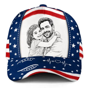 Best American Sketch Dad - Personalized Custom Classic Cap