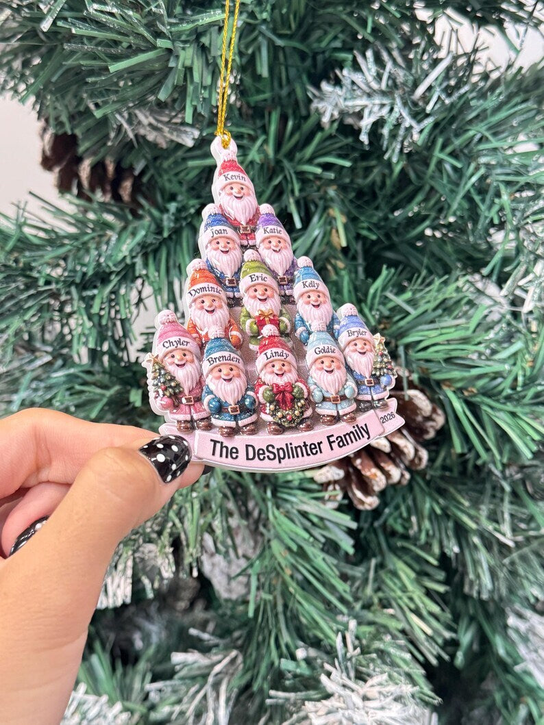 Personalized Gnome Family Ornament, Custom Faas Acrylic Keepsake Ornament, Family Reunion, Grandkids, Grandchildren Namesmily 3D Christm 6a3a11dc-133b-4243-8ccc-6eaec6b48ed2-F-4-.jpg
