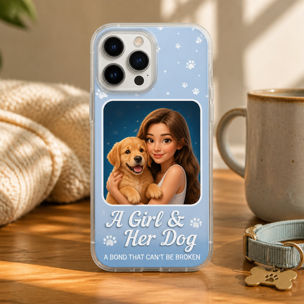 A Girl & Her Pet – Photo-to-Cartoon Custom Phone Case - Personalized Phonecase 6a3abd29-99a6-457e-a001-ce1e7574ec64.png