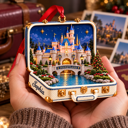 Personalized Disneyland Castle 3D Suitcase Christmas Ornament – Vacation Keepsake & Gift for Disney Fans 6a4e6eb1-d168-4f3a-b089-893a67970c4f-Palm-sized-Disneyland-castle-ornament-4.png