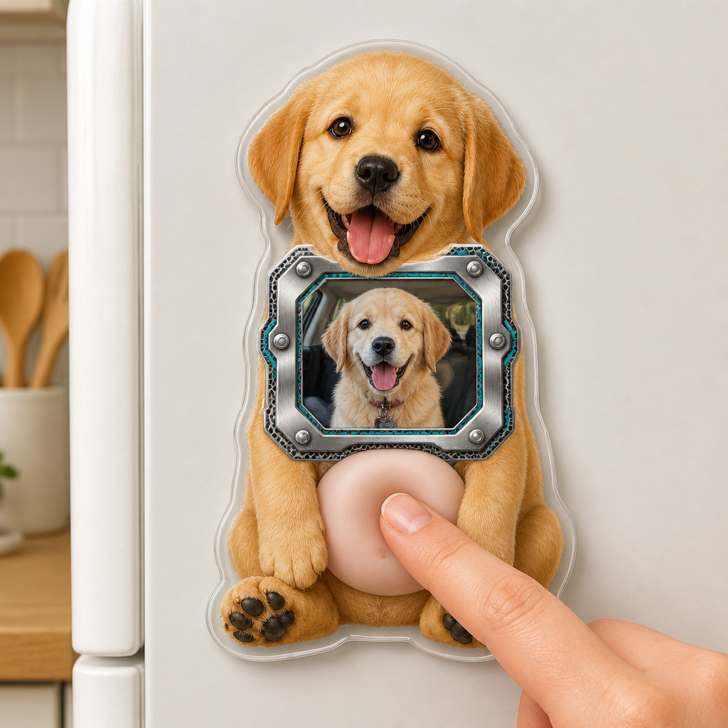 Custom Pet Photo Metal-Bezel Fridge Magnet - Personalized Acrylic Refrigerator Magnet - Soft Rubber Belly 6a505767-2c72-44be-9c59-b0b209ae2b33.png