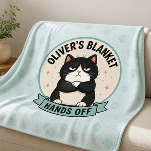 Personalized Cat Blanket — Hands Off (Grumpy Cat Edition) - Personalized Blanket 6a55f439-5df1-4fed-9ee6-1efc7ea428ce.jpg