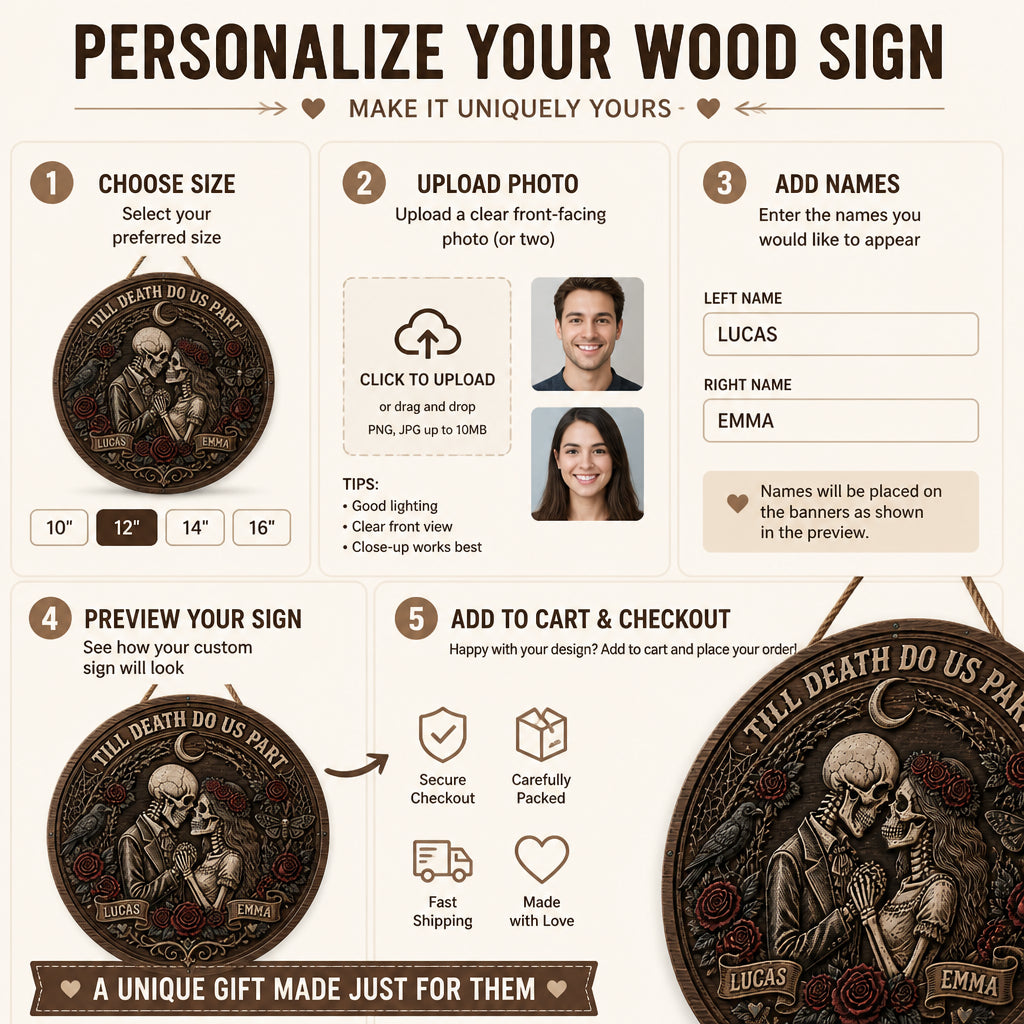 Till Death Do Us Part Personalized Skeleton Couple Wood Sign - Personalized Wood Sign 6a6476f6-4b17-43e3-8bed-51437b3f3998.jpg