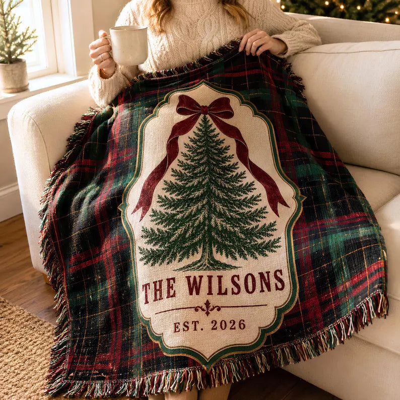 Personalized Woven Blanket Custom Family Name Tartan Plaid Christmas Throw Holiday Tree Gift 6a66dddd-206f-4c96-ae67-5017c4c9fe77-hjj-6-.webp