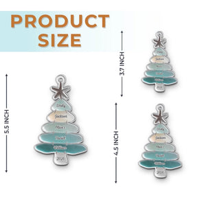 Custom Sea Glass Acrylic Ornament - Personalized Christmas Birthday Gifts For Mom, Dad, Brother, Sister, Beach Lovers - Family Memories On Tree