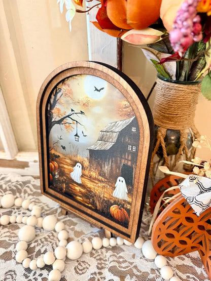Rustic Halloween Wood Framed Arch Ghost Mini Sign - Spooky Cute Table Top Fall Decor 6a6cb47c-5e7e-4db2-93de-876a67c4f521--qwqwqew-2-.webp