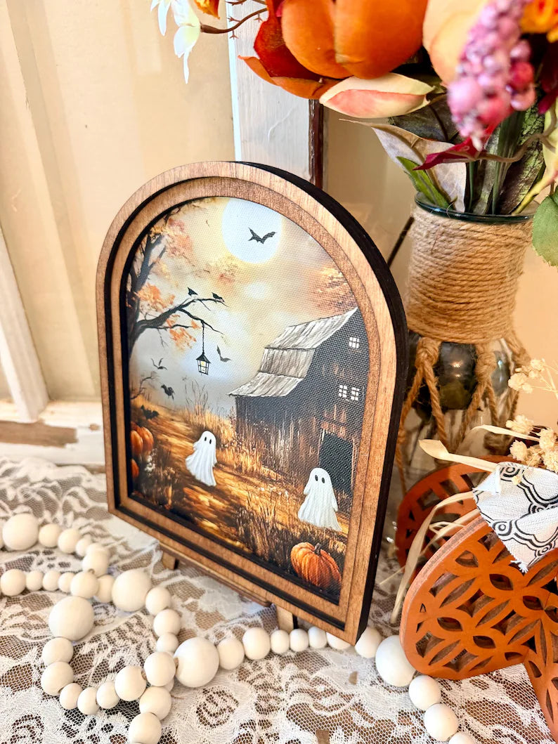 Rustic Halloween Wood Framed Arch Ghost Mini Sign - Spooky Cute Table Top Fall Decor 6a6cb47c-5e7e-4db2-93de-876a67c4f521--qwqwqew-2-.webp