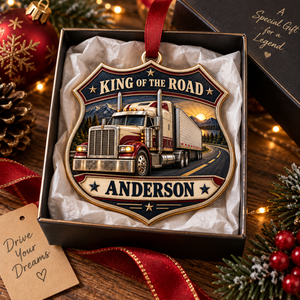 Personalized Truck Driver Christmas Gift - Custom Name King Of The Road Ornament 6a72b4cd-f0e2-4e78-ae37-bfa3a2d43180-Image-Sep-23-2026-10_34_45-AM-2-.png