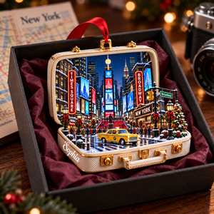 Personalized Times Square 3D Suitcase Christmas Ornament – New York City Souvenir & Gift for NYC Lovers 6a7796d0-73ae-4402-9aaa-44f982f8371d-New-York-memories-in-a-suitcase-ornament-2.png