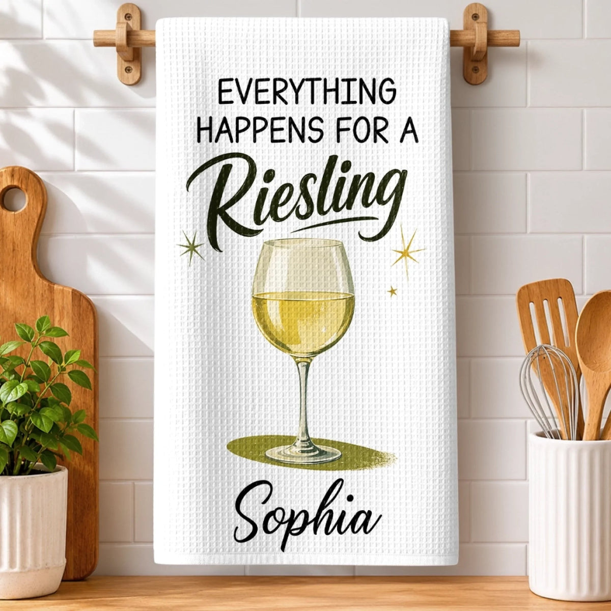 Hit Me With Your Best Shot - Personalized Kitchen Towel For Hers, Mom