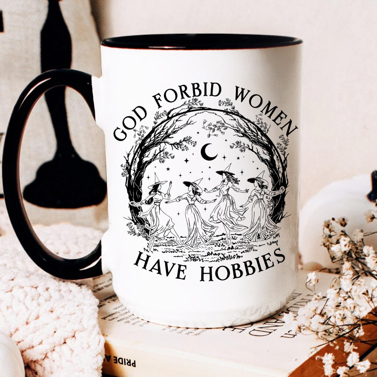 God Forbid Women Have Hobbies Coffee Mug, Feminist Christmas Gift, Witch Mug, Patriarchy Mugs, Witchy Mug, Girl Power Mug, Christmas Mug 6a86a0bf-b32d-4fb6-afe1-3bb7d2e3bcf5-2.png