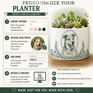 Custom Pet Portrait Planter with Name — Botanical Cameo - Personalized Plant Pot & Vase 6a94fc9c-5762-4f78-98cf-2bbdba343cc0.jpg