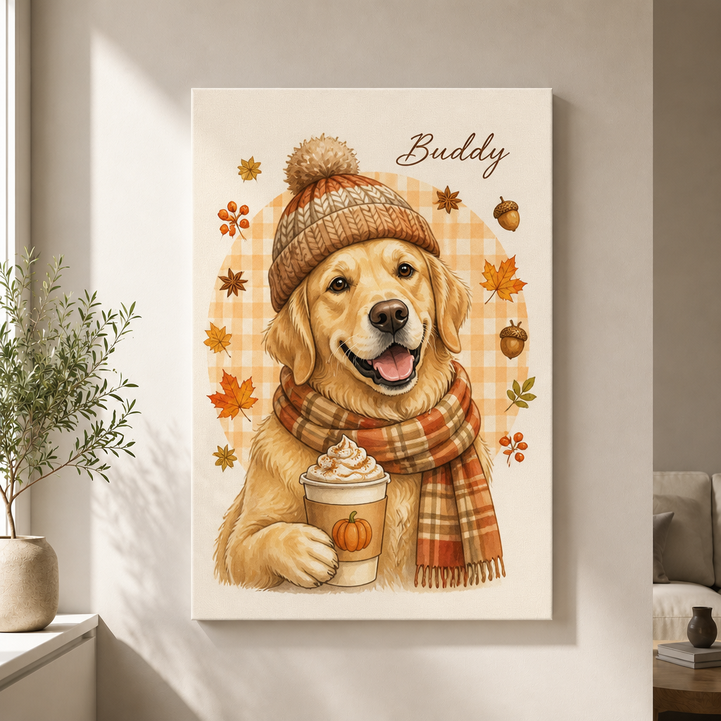 Cozy Autumn Pet Portrait Canvas - Personalized Canvas 6aaa11cf-1b9c-4079-bcf9-9c201855e82c.png
