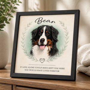 Custom Pet Memorial Portrait Frame - If Love Alone Quote - Personalized Picture Frame 6ab4c3c4-186c-4eff-876f-19a85063a81d.jpg