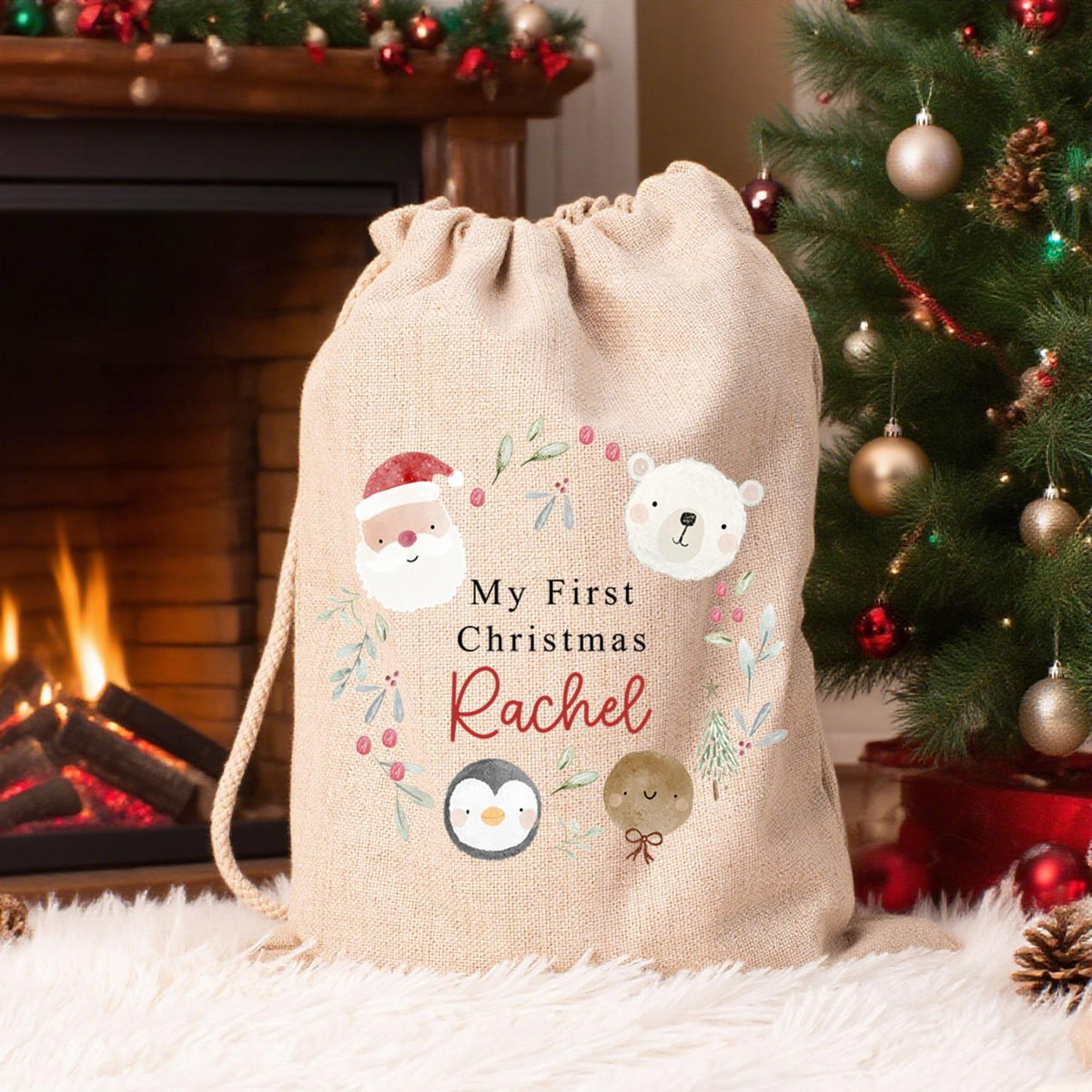 Personalized Large Santa Sack, Custom Christmas Gift Bag, Xmas Gift Bag, Christmas Eve Gift, Santa Bag, Gift for Kids, First Christmas Sack 6ac37b45-2b79-44ae-a88a-9389b30c5a06-7.jpg
