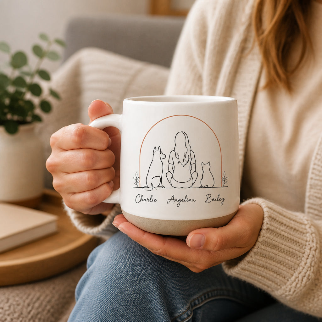 Minimal Line Art Pet Mom Mug – 3 Name Personalization - Personalized Pottery Mug 6afaef86-8011-47c5-b59e-b2d8bd1b7504.jpg