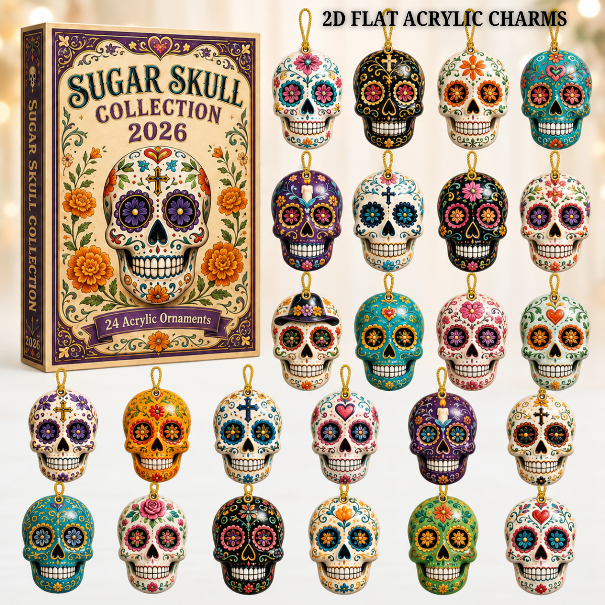 Sugar Skull Collection Advent Calendar 2026 - 24-Day Festive Countdown, Acrylic Charms Blind Box - Gift For Family & Friends 6b1340e7-a47e-4fa2-97c2-1c049e3ff659-sugar-skull-text.png