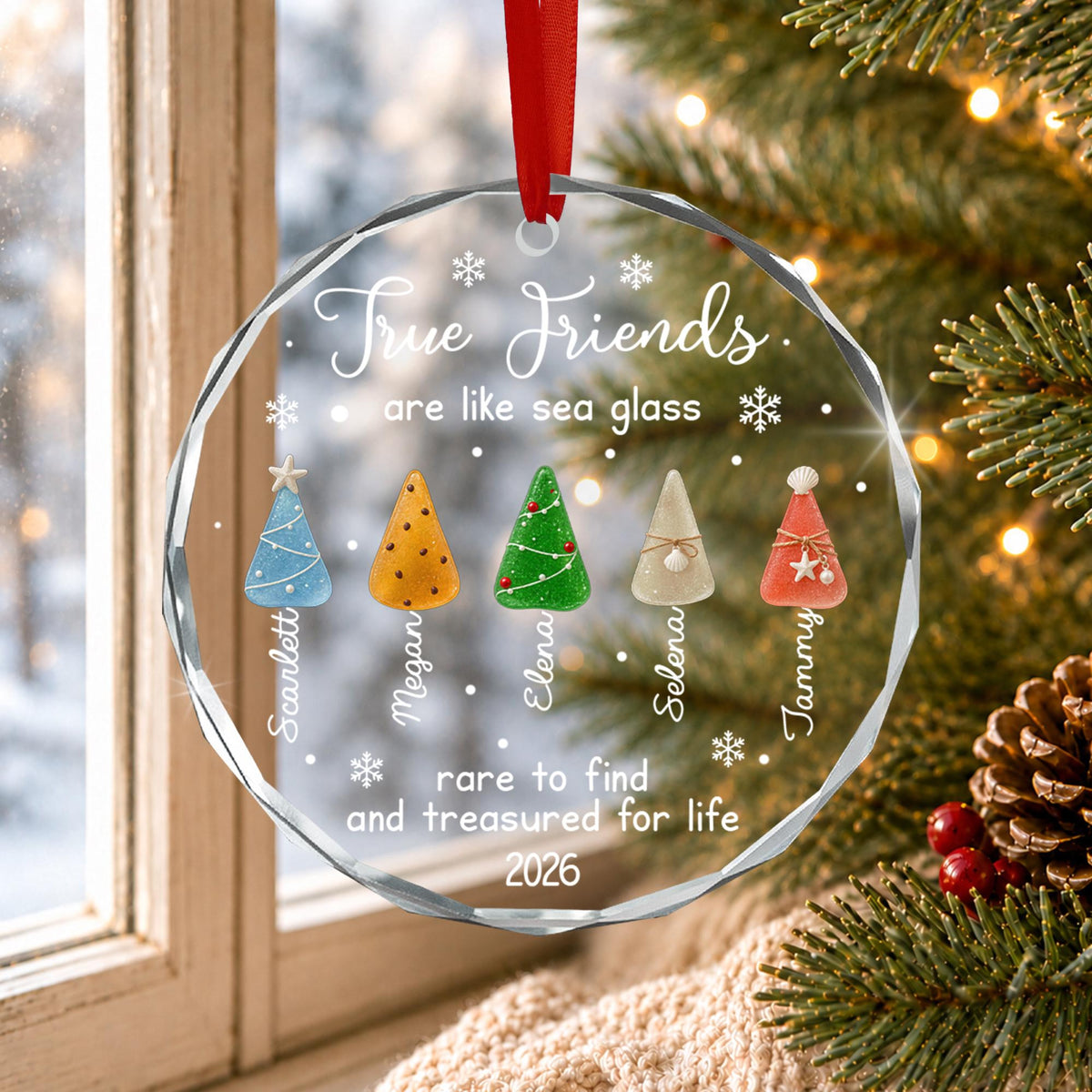Personalized Friend Christmas Ornament: True Friends Like A Sea Glass Keepsake 6b2adad3-9c8e-422a-a68c-1a0ae68a463d-5.jpg