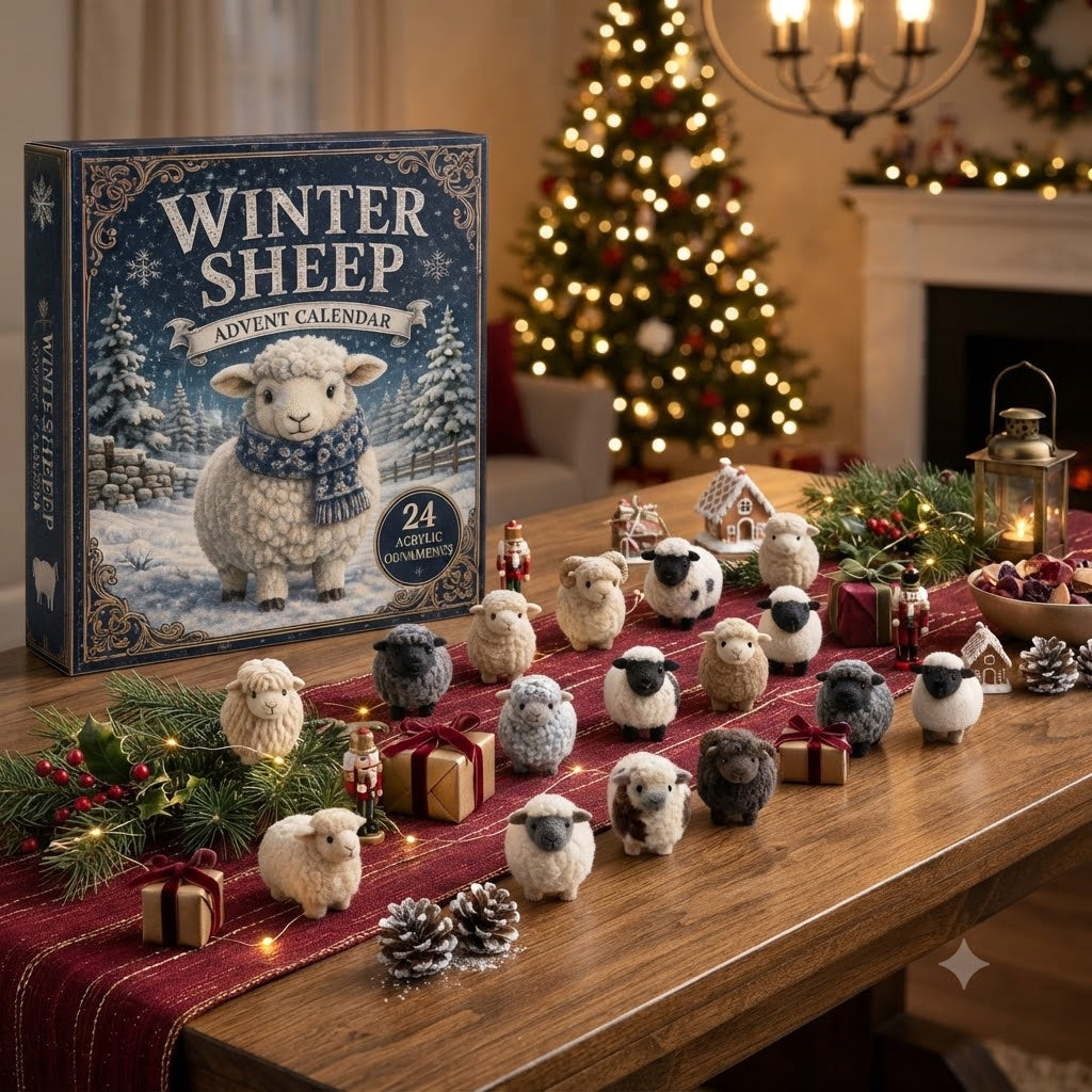 Winter Sheep Advent Calendar 2026 - 24-Day Festive Countdown, Acrylic Charms Blind Box - Gift For Farm Lovers 6b30e3c6-4998-468a-9a29-a1a74056b575-4df418fa-057b-47ff-9145-4814c03262d6.jfif