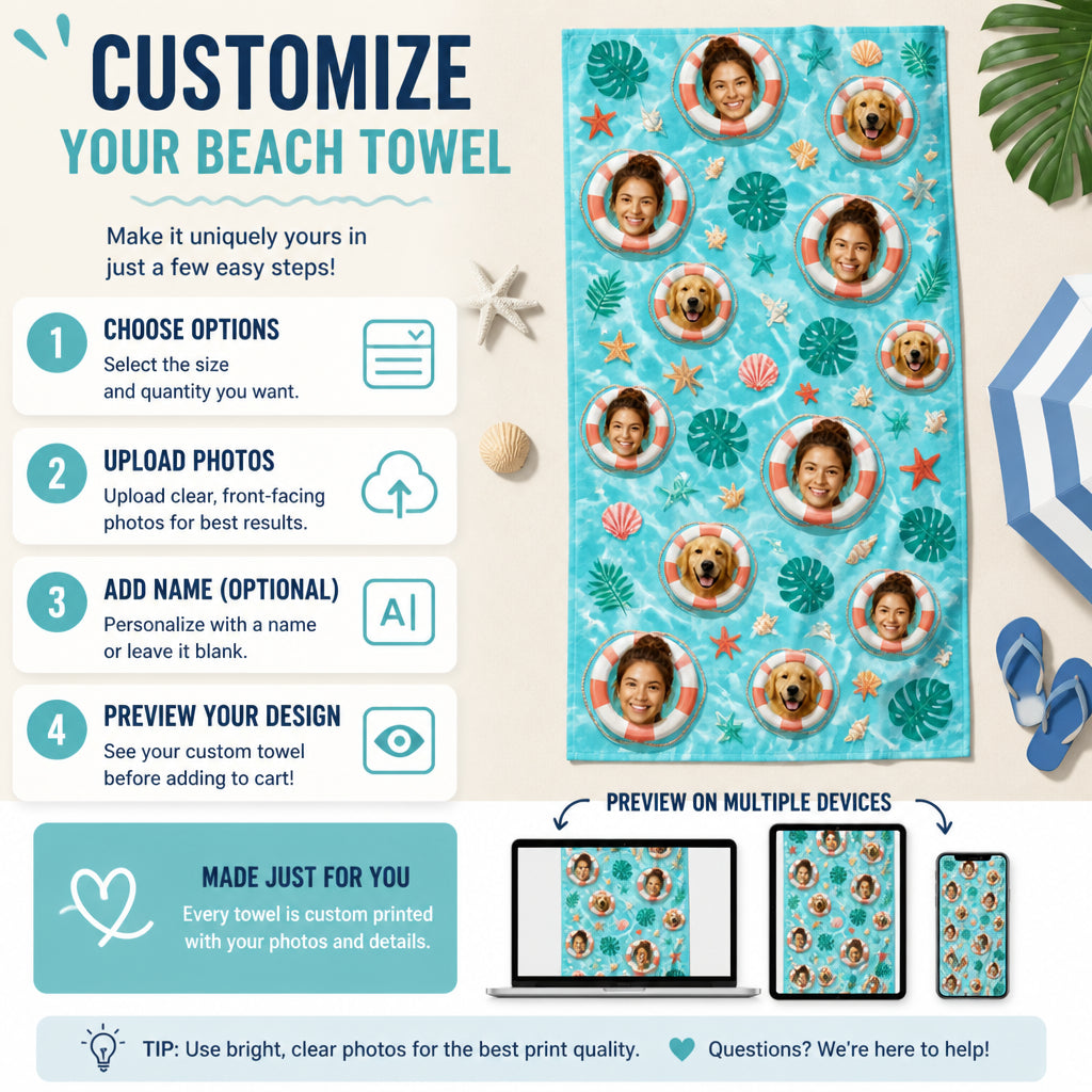 Custom Faces + Pet Tropical Beach Towel - Personalized Beach Towel 6b3868c2-7d4c-47fb-8afb-0dab8cd69527.jpg