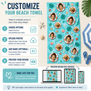 Custom Faces + Pet Tropical Beach Towel - Personalized Beach Towel 6b3868c2-7d4c-47fb-8afb-0dab8cd69527.jpg