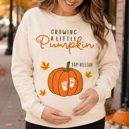 Growing A Little Pumpkin - Personalized Shirt - Fall Season Gift For Wife, Daughter 6b40dea4-7ec9-4e01-adcb-52186254d68e-1.jpg