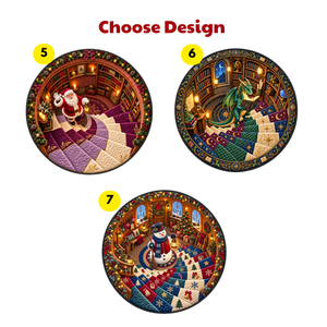Personalized Quilted Round Mat – Custom Christmas Floor Decor, Cozy Holiday Gift For Mom, Dad, Brother, Sister & Family 6b4c998f-7ef6-4321-b328-f1a033fef6e0-4.png