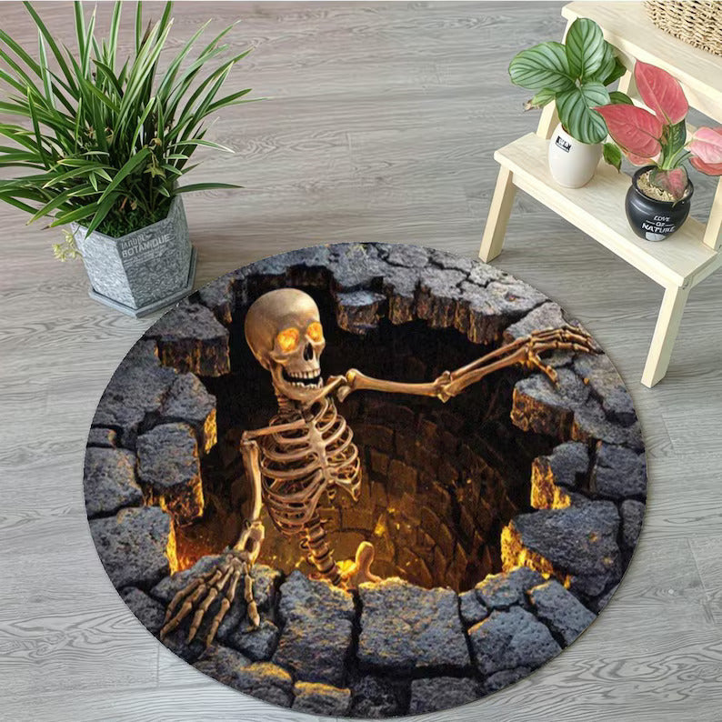 Halloween Skeleton Round Area Rug, 3D Illusion Pit Rug, Velvet & Flannel Round Carpet, Gothic Horror Floor Mat, Non Slip Washable Home Decor 6b8d9584-d952-4442-b4cc-902da4ea7041-rt5etrtrty-3-.jpg