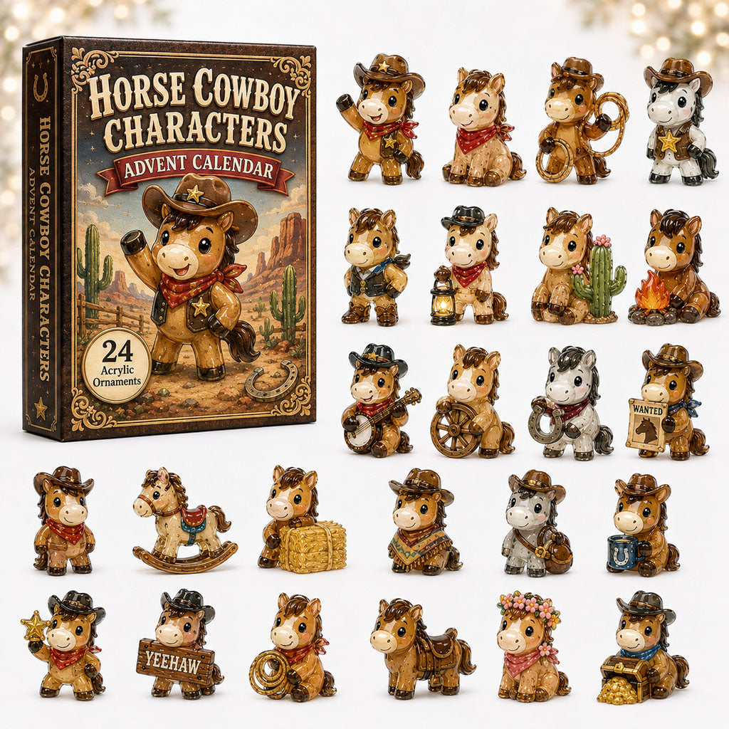 Horse Cowboy Advent Calendar 2026 - 24-Day Festive Countdown, Acrylic Charms Blind Box - Gift For Horse Lovers 6ba1708b-e8af-49ef-82b3-a265f6303dfa-horse.jpg