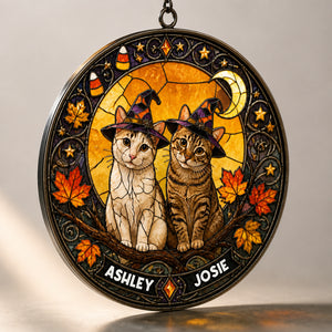 Halloween Stained-Glass Pet Suncatcher – Upload 1–2 Pets + Names - Personalized Suncatcher Stained Glass 6ba74558-3167-4f60-b6da-0f71e80fca4d.jpg