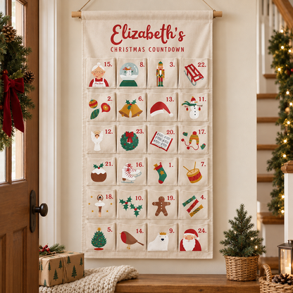 Personalised Fabric Christmas Countdown design Calendar - 24 Pocket Reusable Christmas Wall Hanging 2026 - Handmade Family Keepsake 6bb15175-7c37-4343-a5ef-35d7eed9a381-dfdffdf-2-.png