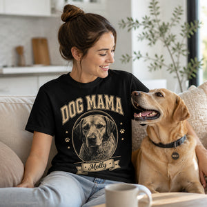 Dog Mama Custom Pet Photo + Name Tee - Personalized T-shirt 6bc2b79e-5bf7-4dcd-93a4-95612572e752.jpg