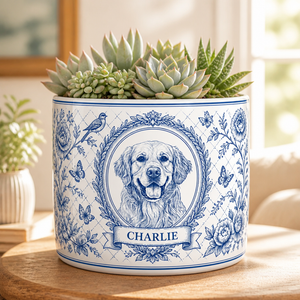 Blue & White Chinoiserie Pet Portrait Planter (Photo to Art) - Personalized Plant Pot & Vase 6bd96559-a266-4187-af8d-e69a0ed648ab.png