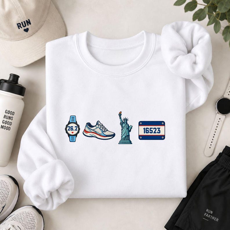 Personalized NYC Running Sweatshirt, Custom Race Bib 26.2 Runner Shirt, New York Finisher Gift, Running Crewneck, Marathon Gift Ideas 6bdbf83e-0331-4ac1-9803-1846edc9081f-91.jpg