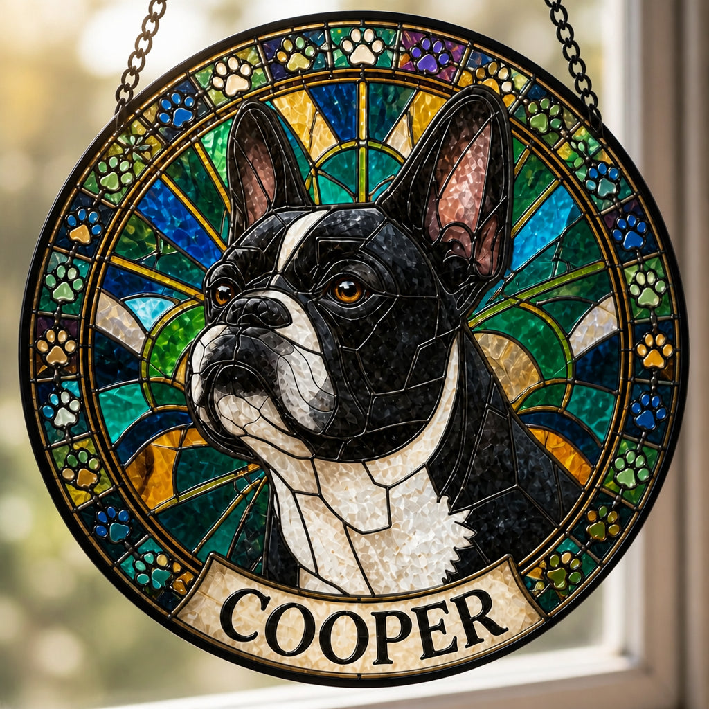 Custom Stained-Glass Pet Portrait Suncatcher – Round - Personalized Suncatcher Stained Glass 6bde35ba-29fe-4867-ac27-a92ab3fd62c1.jpg