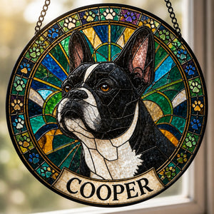 Custom Stained-Glass Pet Portrait Suncatcher – Round - Personalized Suncatcher Stained Glass 6bde35ba-29fe-4867-ac27-a92ab3fd62c1.jpg