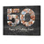 Personalized 50th Birthday Gift For Men, 50th Birthday Custom Photo Collage Canvas, 50th Birthday Gifts for Dad