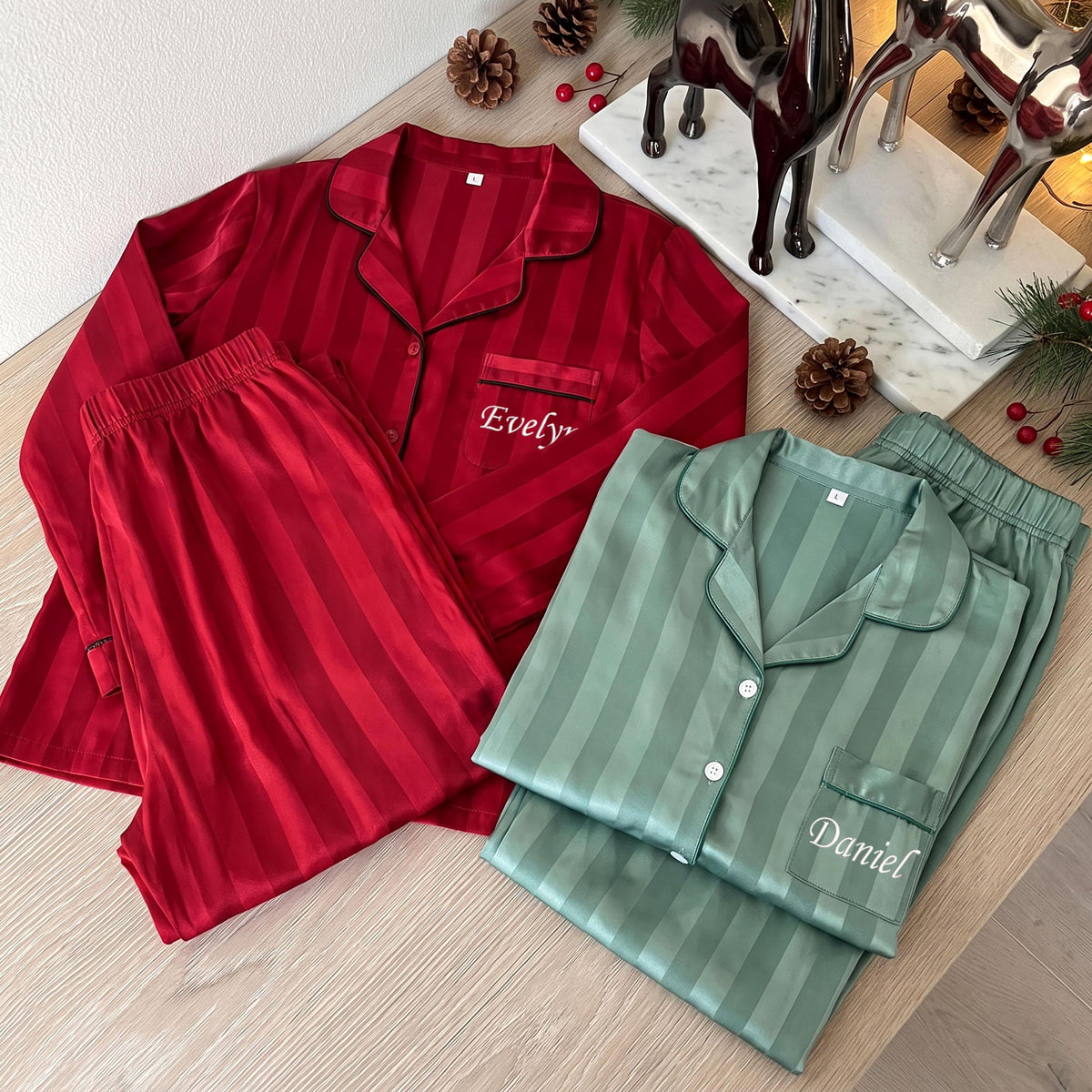 Personalized Striped Family Christmas Pajamas, Embroidered Name Sleepwear Set, Xmas Gifts 6bfc001a-e741-46ea-93f8-662abfc23791-il_fullxfull.8497828512_e1or.jpg