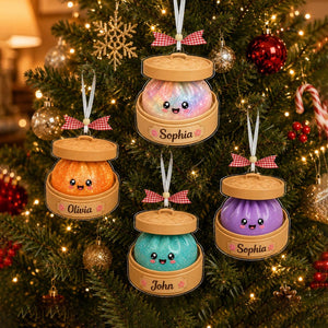 Personalized Glitter Dumpling Ornament, Squishy Dumpling Acrylic Custom Name Glittter Dumpling, Dumpling Lover Gift, Kids Christmas Gift 6c04f2a4-0127-4ac6-aae6-909b9923c818-1.jpg