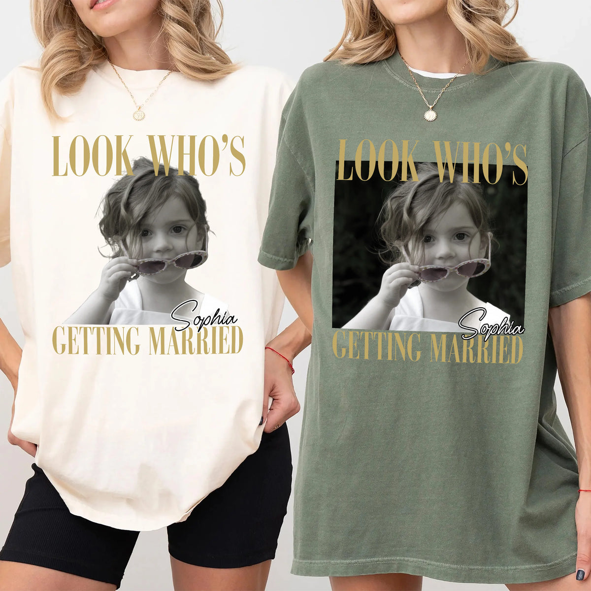 Custom Photo Look Who's Getting Married Comfort Shirt - Personalized Bachelorette Gift 6c194efe-1505-4c4c-a6ac-9febf3f8e884-dgdfgfdf-3-.webp