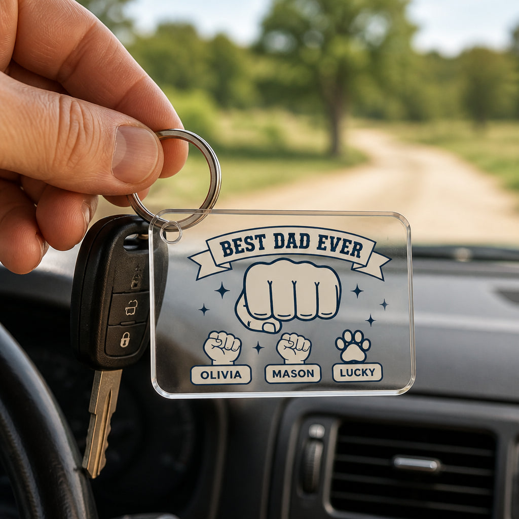 Best Dad Ever Fist-Bump Tag Keychain – Custom Names - Personalized Acrylic Tag Keychain 6c341493-21c7-4f07-8522-a689c9581cb0.jpg