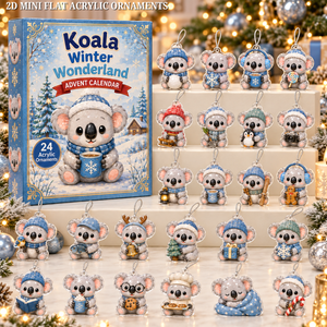 Koala Winter Wonderland Advent Calendar 2026 - 24-Day Festive Countdown, Acrylic Charms Blind Box - Gift For Koala Lovers 6c3b7bb5-4007-470b-9452-cac50108743e-koala-text.png