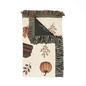 Fall Pumpkin & Books Woven Blanket | Autumn Book Blanket | Cozy Book Lover Gift 6c59047f-82c8-4875-b689-e0fea9c0f13c-FDGDF-12-.webp